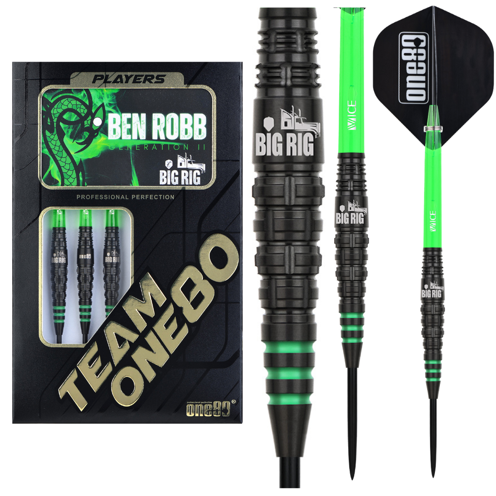 One80 Ben Robb Big Rig Darts 90 Tungsten The Dart Depot