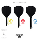 Condor Axe 120 Trifin Flights & Shafts - Red - Standard