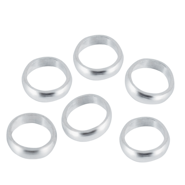 Aluminium Rings for fixing dart flights to shaft