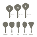 Condor Axe Dart Flights & Shafts - Clear - Shape