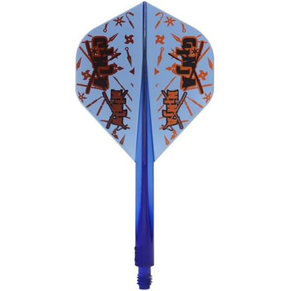Condor Axe Flights & Shafts - Ginja Ninja Blue - Standard