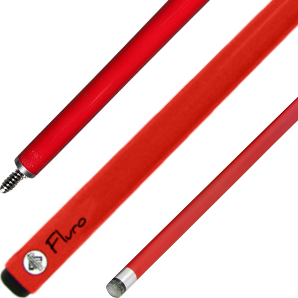 57" Fluro Red Cue - 2pc