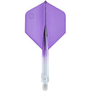 Forge Flights & Shafts - Clear & Purple - Plus