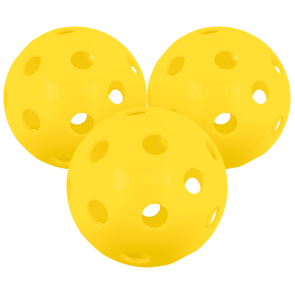 Fuse Indoor Pickleballs - Yellow - 3pk