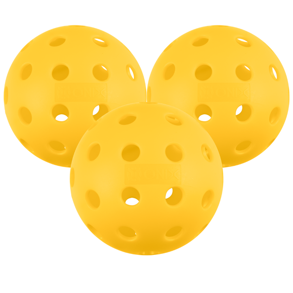Fuse G2 Outdoor Pickleballs - Yellow - 3pk