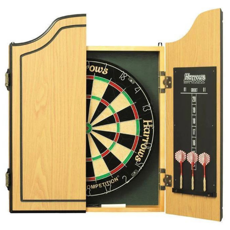 Pro Match Dartboard & Cabinet Set