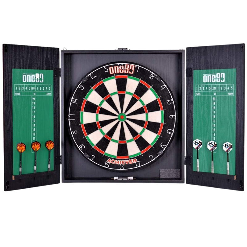 Pro Achiever Dartboard & Cabinet Set