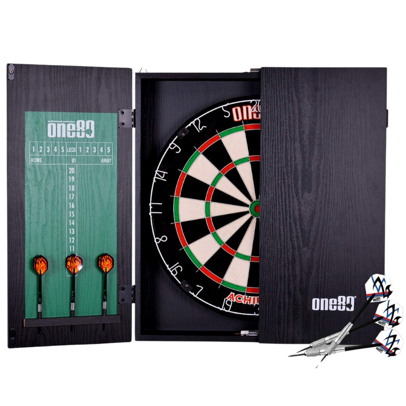Pro Achiever Dartboard & Cabinet Set