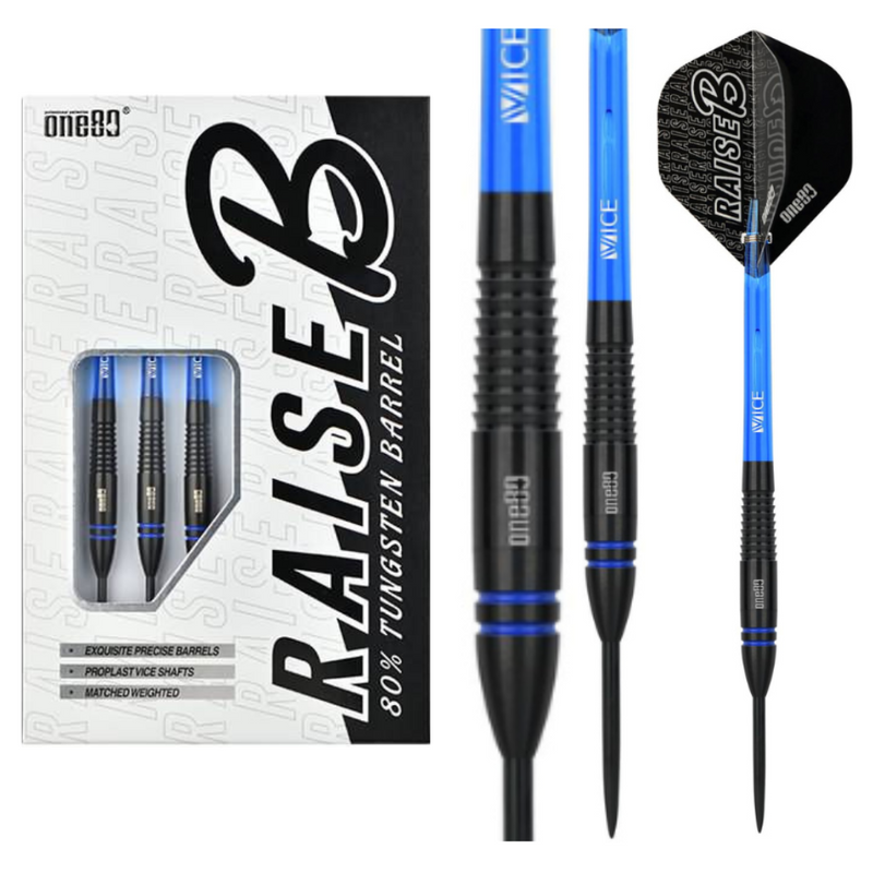 One80 Raise B Blue Darts