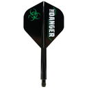 Condor Axe Flights & Shafts - The Danger - Black - Standard