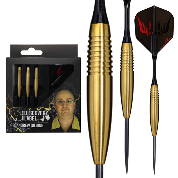 Andrew Gilding Discovery Label - 90% Tungsten Darts - 24g