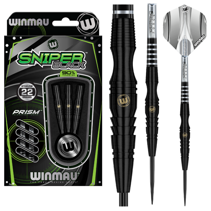Winmau Sniper Black - 90% Tungsten Darts