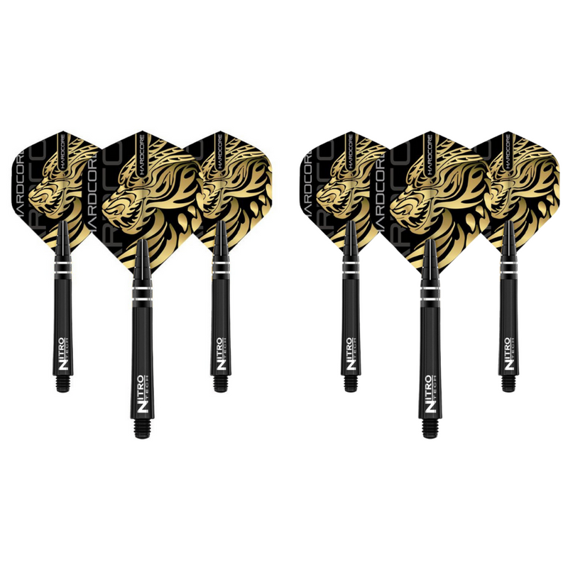 Dart Flight & Shaft VALUE PACK  (2 sets) - Jonny Clayton Gold