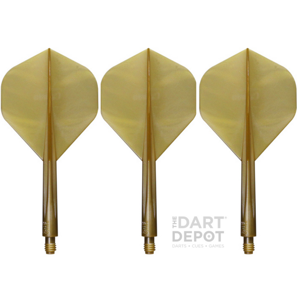 Condor Axe Dart Flights & Shafts - Metallic Gold - Standard
