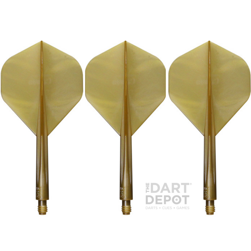 Condor Axe Dart Flights & Shafts - Metallic Gold - Standard