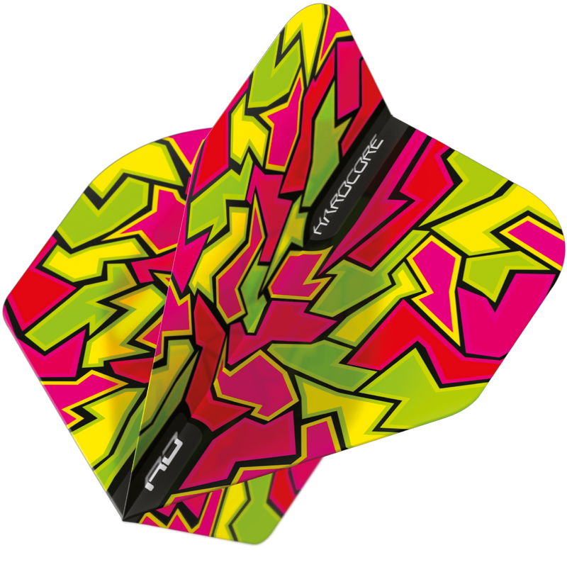 Hardcore Radical Crackle Dart Flights - Standard